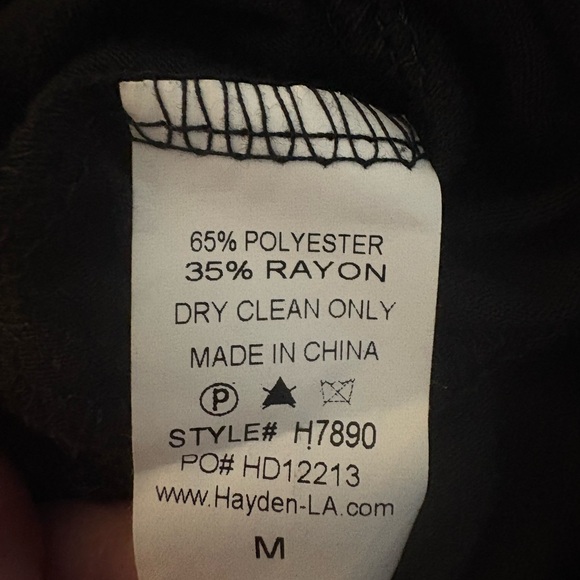 Black and White Embroidered Peplum Top - Picture 6 of 6